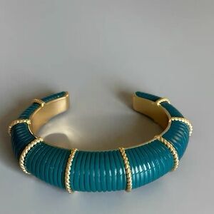 J.crew Teal and Gold Bracelet